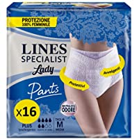 Los mejores  - Lines Specialist Pants Plus - Braguitas absorbentes para incontinencia- 2 Paquetes de 8 Unidades.